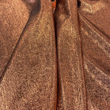 Redwood Metallic Jacquard — featuring a woven metallic jacquard design with a soft feel and stiff drape, 140cm wide