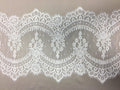 Fine corded lace trim (1268t) Ivory