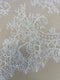 Beaded fine lace trim (1294bt) White