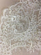 Corded fine lace trim (1364t) Ivory