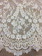 Beaded Fine lace (1375bd) Ivory