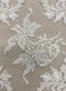 Fine Beaded Lace Trim (1388bt) White