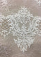 Textured  Fine Lace (1435) Ivory