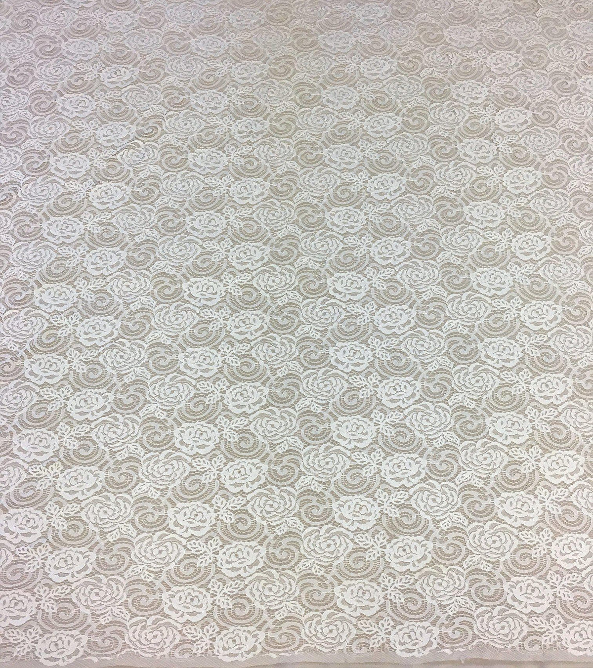 Spiral Rosette Fine Lace (1476) - Ivory