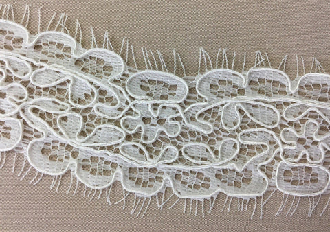 Corded Lace Trim (1482t) Ivory
