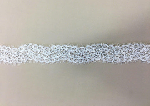 Corded Lace Trim (1482t) White
