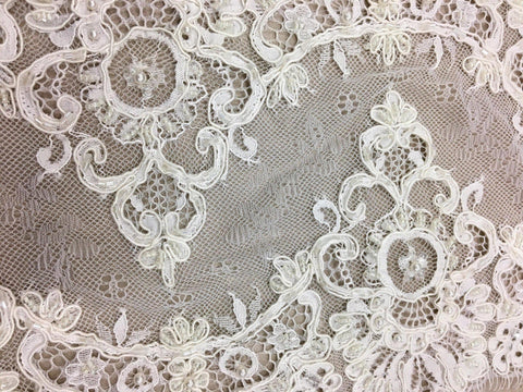 Beaded Lace Trim (1494bt) Ivory