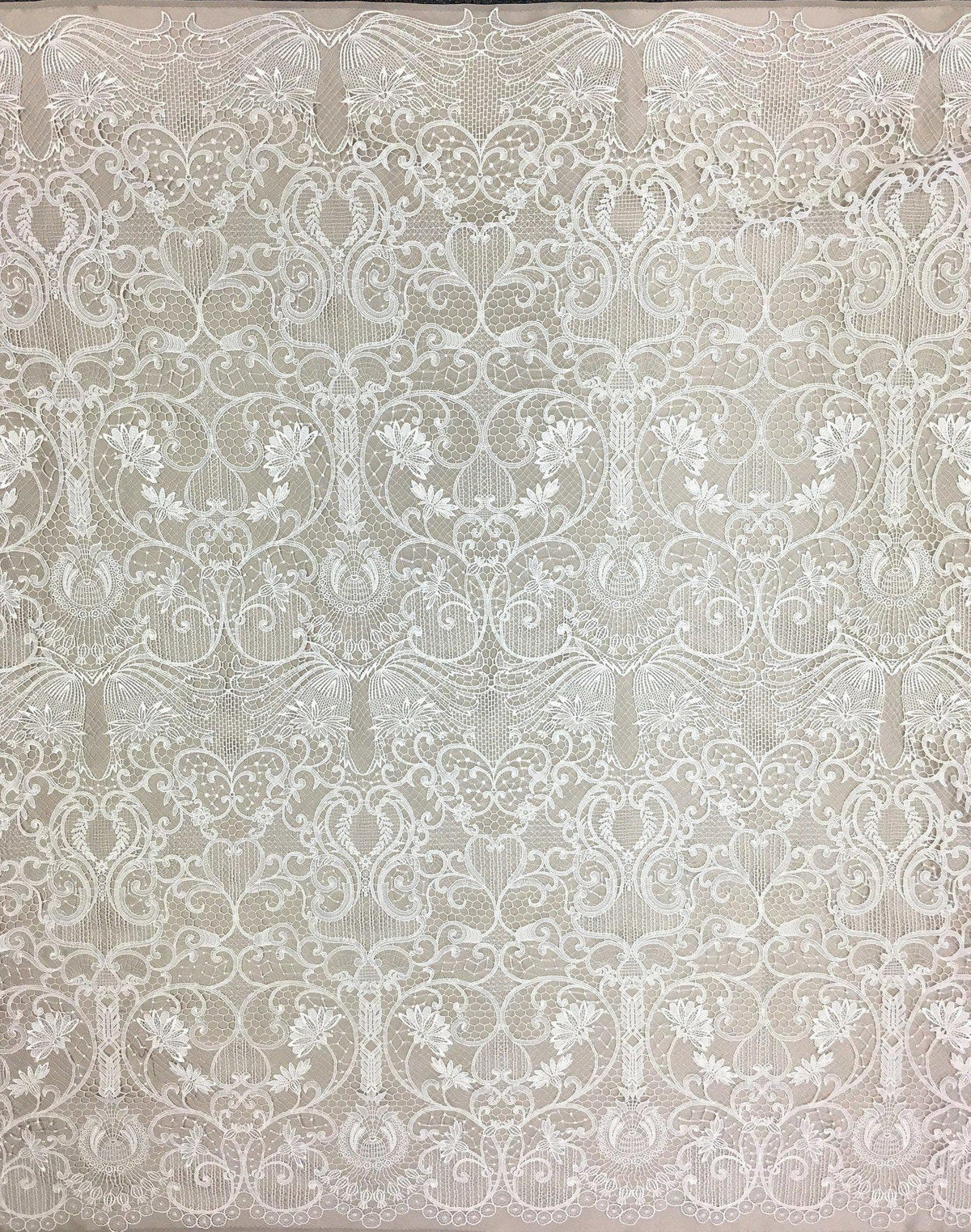 Paisley Floral Guipure Lace (1522) - Ivory