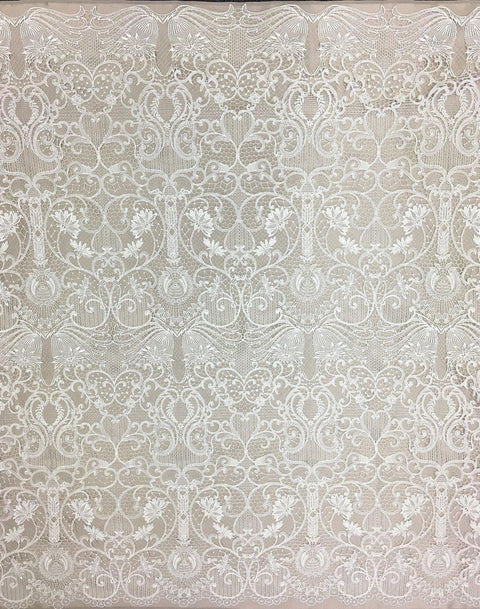 Guipure Paisley Floral Lace (1522) Ivory