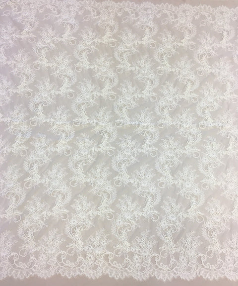 Fine corded lace (1524) Ivory