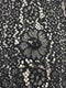 Fine Corded Lace (1526) Black PANEL
