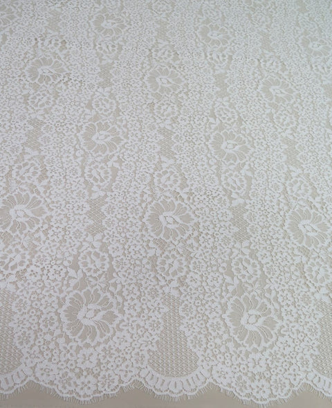 Fine Corded Lace (1526) Ivory PANEL