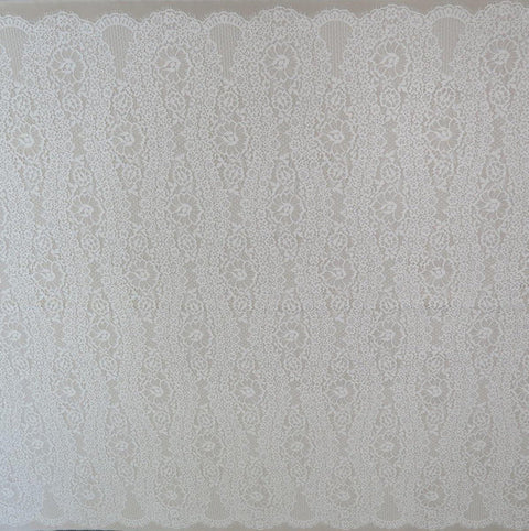 Fine Corded Lace (1526) Ivory PANEL