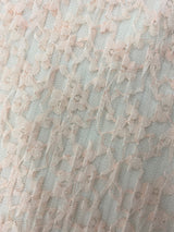 Peony Fine Pleated Lace — featuring a delicate pleat and an all-over floral design, 150cm wide