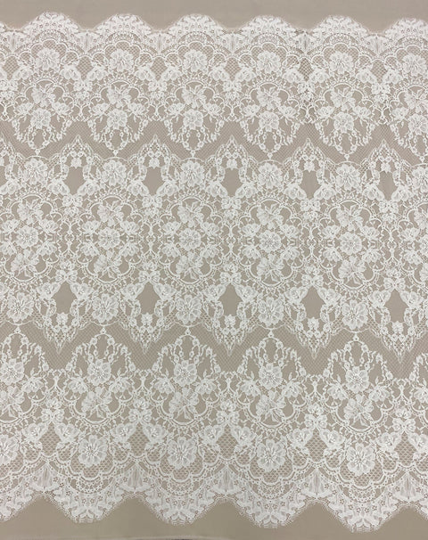 Fine Floral Lace (1581) Ivory