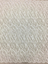 Ivory 3D Beaded Lace — featuring floral motifs, a 3D floral design and hand-beading, in nylon and viscose, 130cm wide