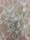 Hand Beaded Floral Lace (1615bd) Ivory