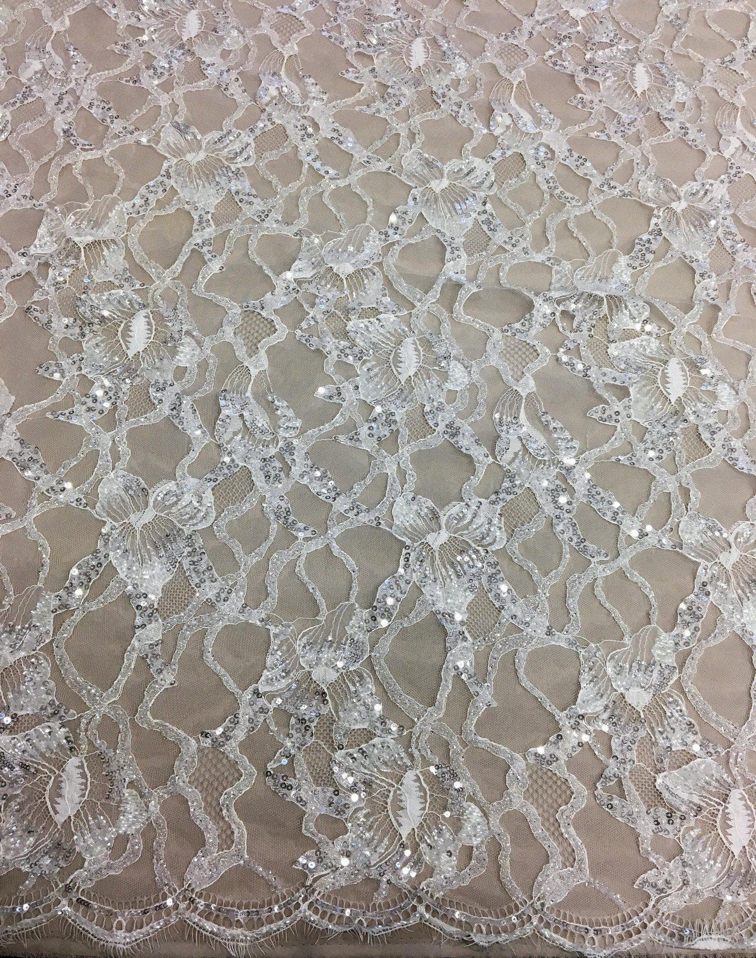 Ivory Beaded Lace Fritzi