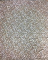 Ivory Beaded Floral Lace — featuring scalloped edges, floral motifs and hand-beading, 130cm wide