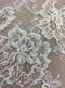 Beaded Floral Lace (1618bd) Ivory