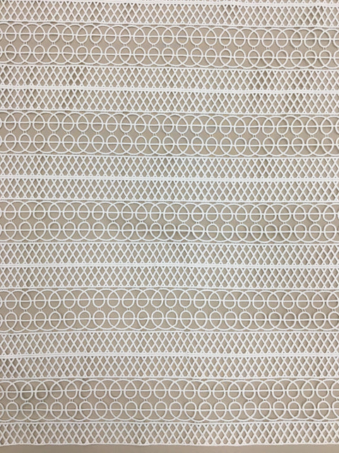 Linear Guipure Lace (1622) Ivory