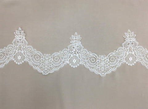 Fine Guipure Lace Trim (1624T) Ivory