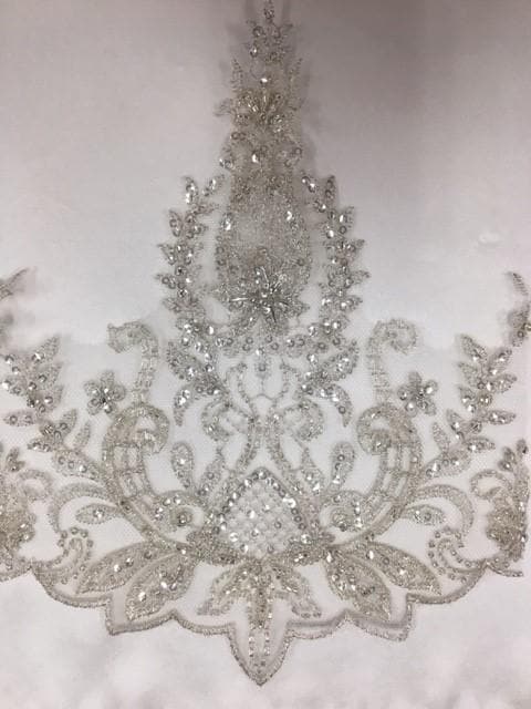 Beaded Metallic Trim (1629bt) Silver