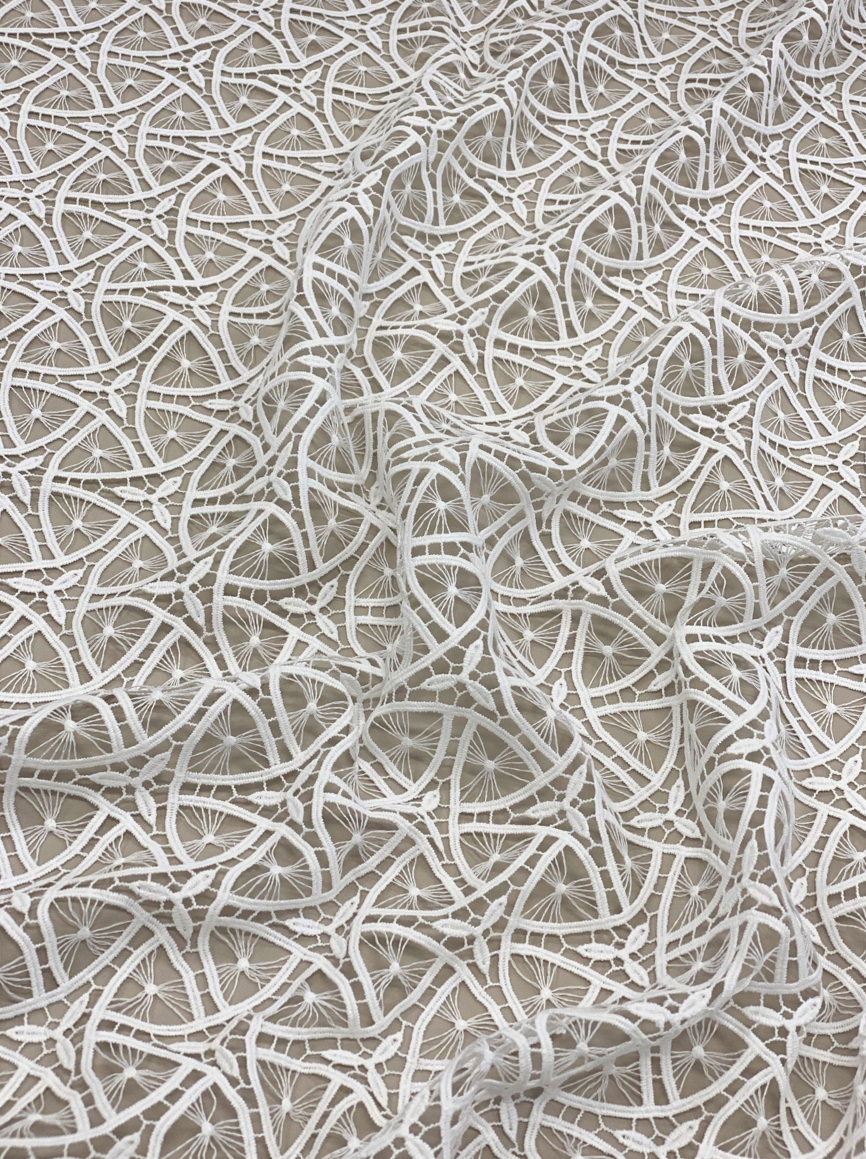 Ivory Glitter Guipure Lace Izzy