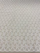 Ivory Guipure Lace — featuring Guipure motifs and geometric motifs, 120cm wide