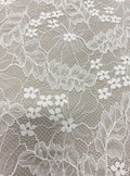 Floral Stretch Lace (1637) Ivory