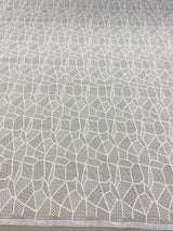 Ivory Geometric Lace — featuring geometric motifs, 120cm wide