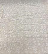 Ivory Fine Lace — featuring scalloped edges and floral motifs, in viscose and nylon, 140cm wide
