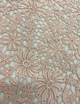 Peony Floral Guipure Lace — featuring floral motifs and Guipure motifs, 130cm wide