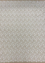Ivory Floral Guipure Lace — featuring floral motifs and Guipure motifs, 130cm wide