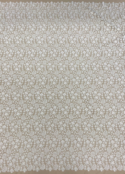 Floral Guipure Lace (1645) Ivory