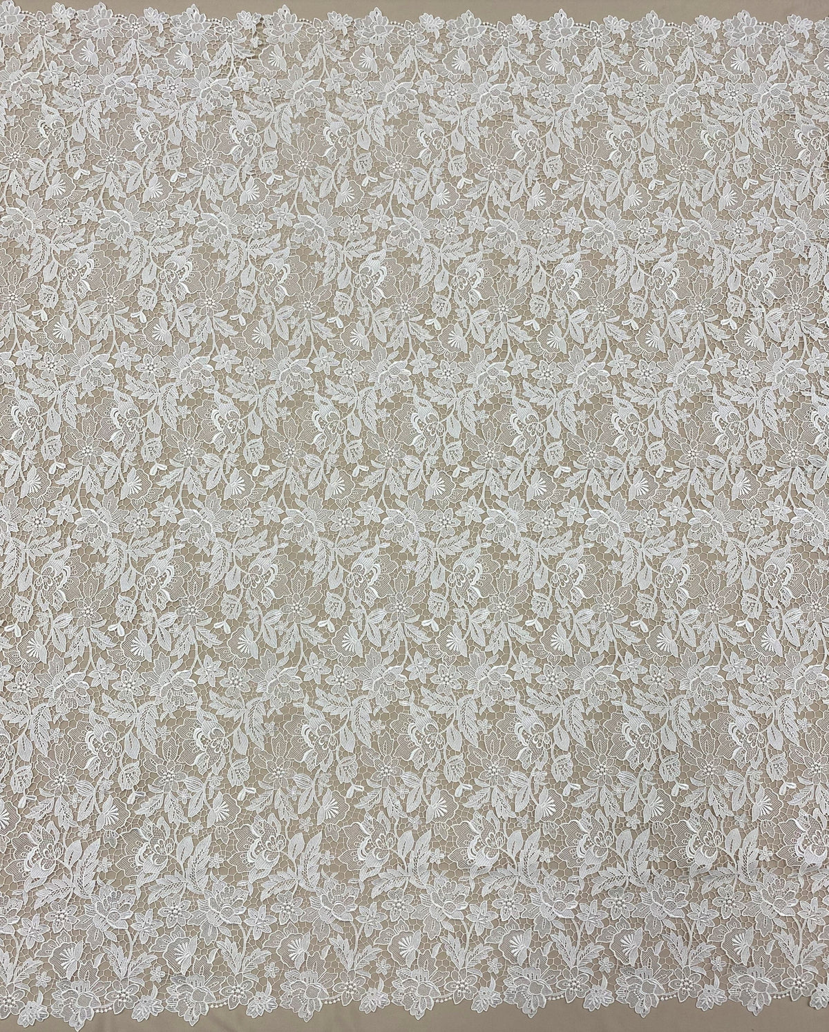 Floral Guipure Lace (1656) - Ivory