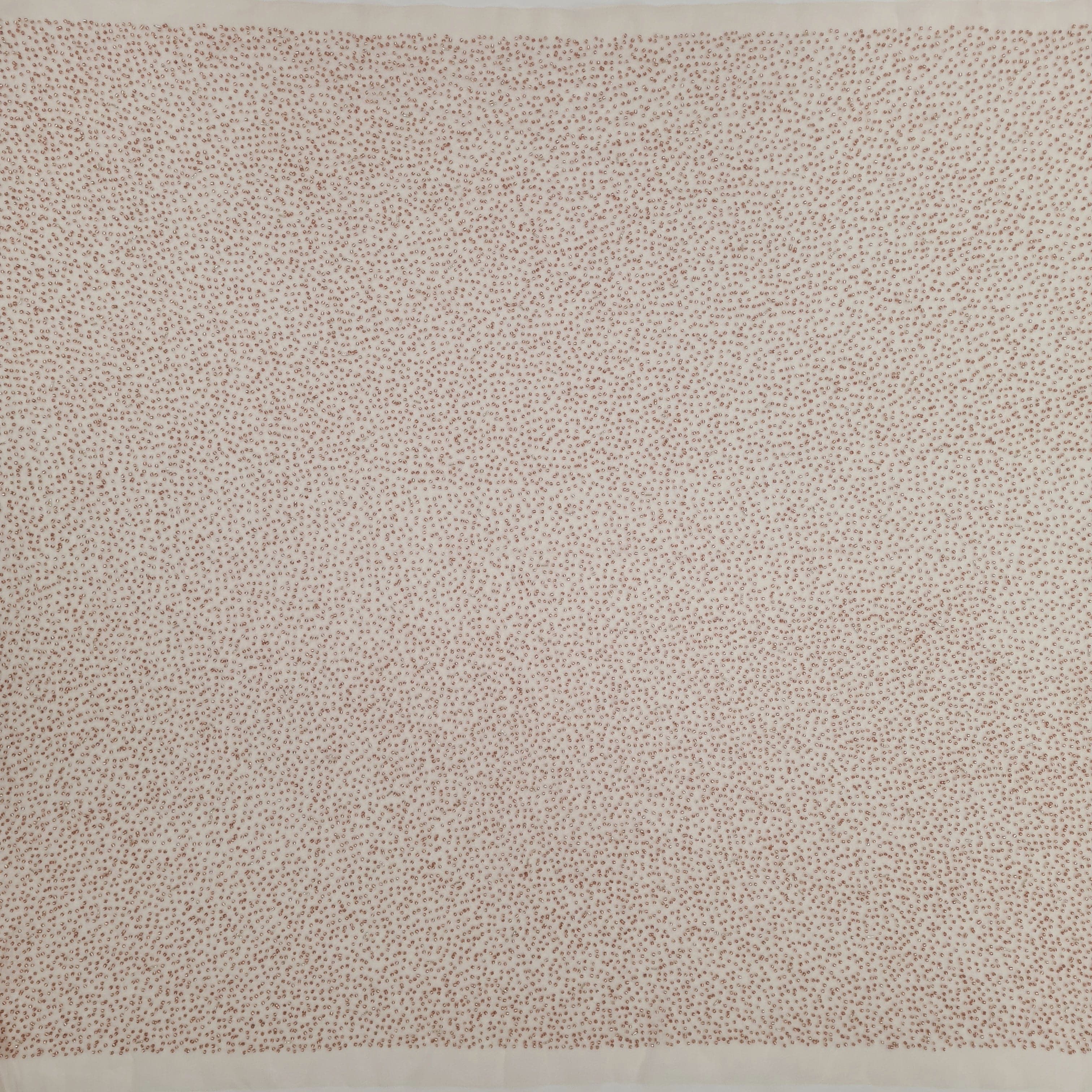 Blush Beaded Tulle — soft, 100% nylon, 110cm wide