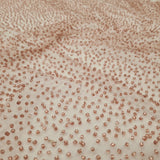 Blush Beaded Tulle — soft, 100% nylon, 110cm wide