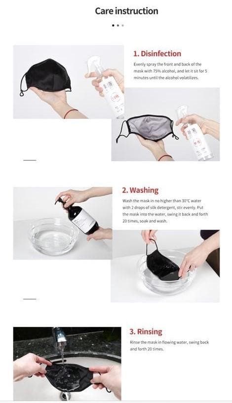 Silk Face Covering Floral Pink