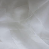 Bone Silk Organza — lightweight, sheer and smooth with a low-sheen finish, 100% silk, 137cm wide