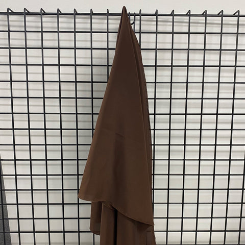 Crepe De Chine 16mm Chocolate