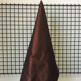 Chocolate Silk Dupion — mid-weight and crisp with a lightly slubbed texture, 100% silk, 137cm wide