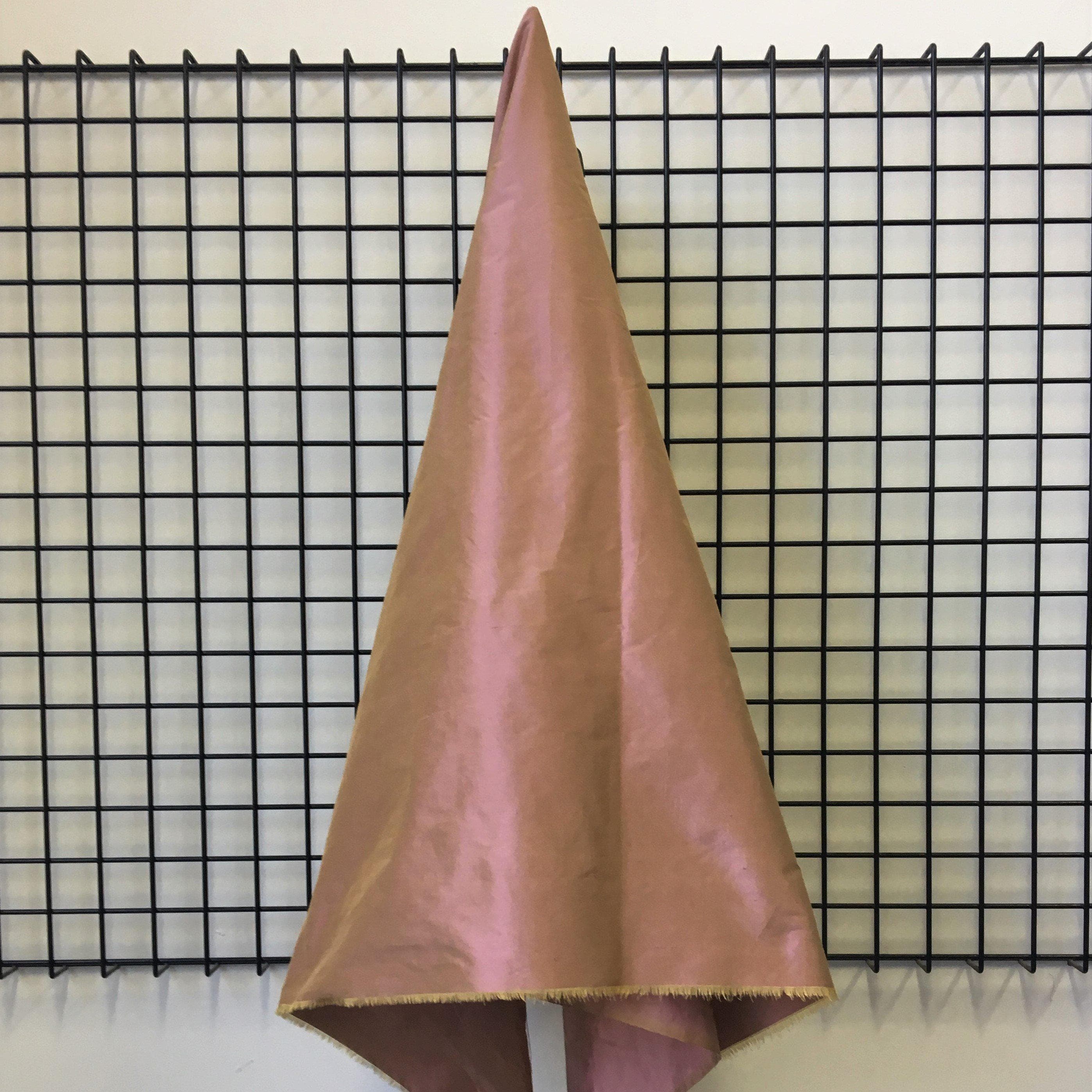 Clove Silk Dupion — mid-weight and crisp with a lightly slubbed texture, 100% silk, 137cm wide