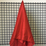 Deep Red Silk Dupion — mid-weight and crisp with a lightly slubbed texture, 100% silk, 137cm wide