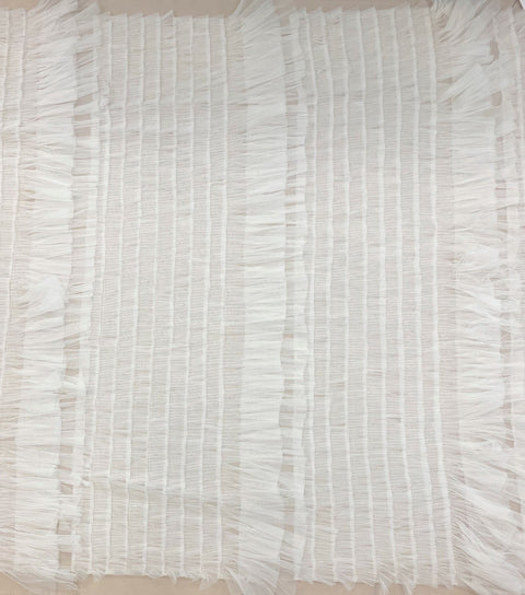 Pleated tulle Ivory (E17495)