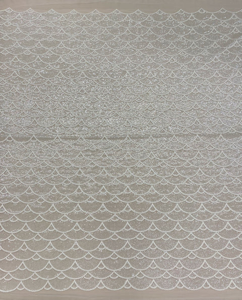 Embellished Tulle (G5342) Ivory