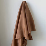Toffee Habotai — soft with a light, airy drape and a smooth satin finish, 100% mulberry silk, 140cm wide
