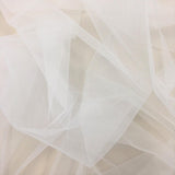 Ivory Illusion Tulle — lightweight and soft, 100% nylon, 150cm wide