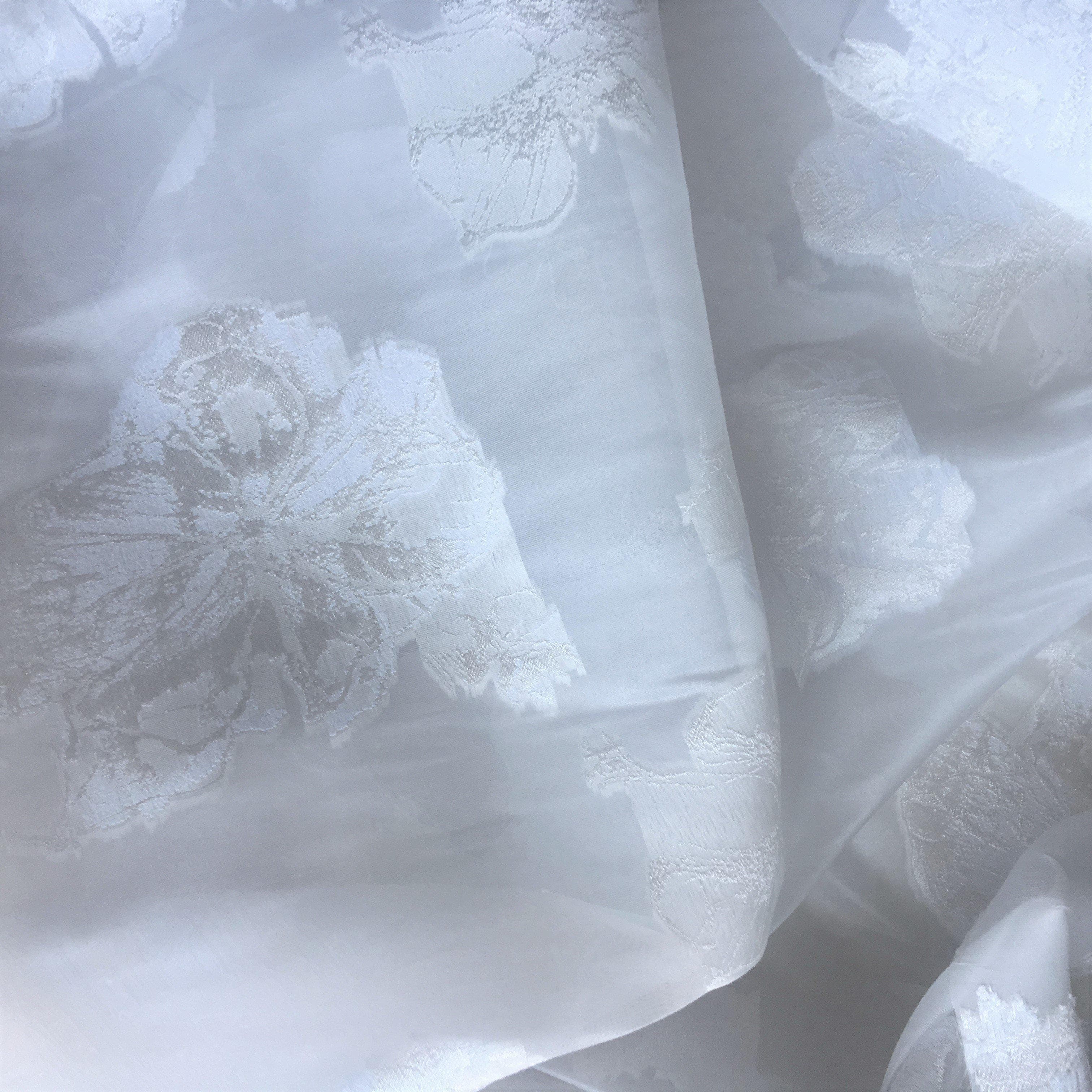 Ivory Allegra Silk Jacquard