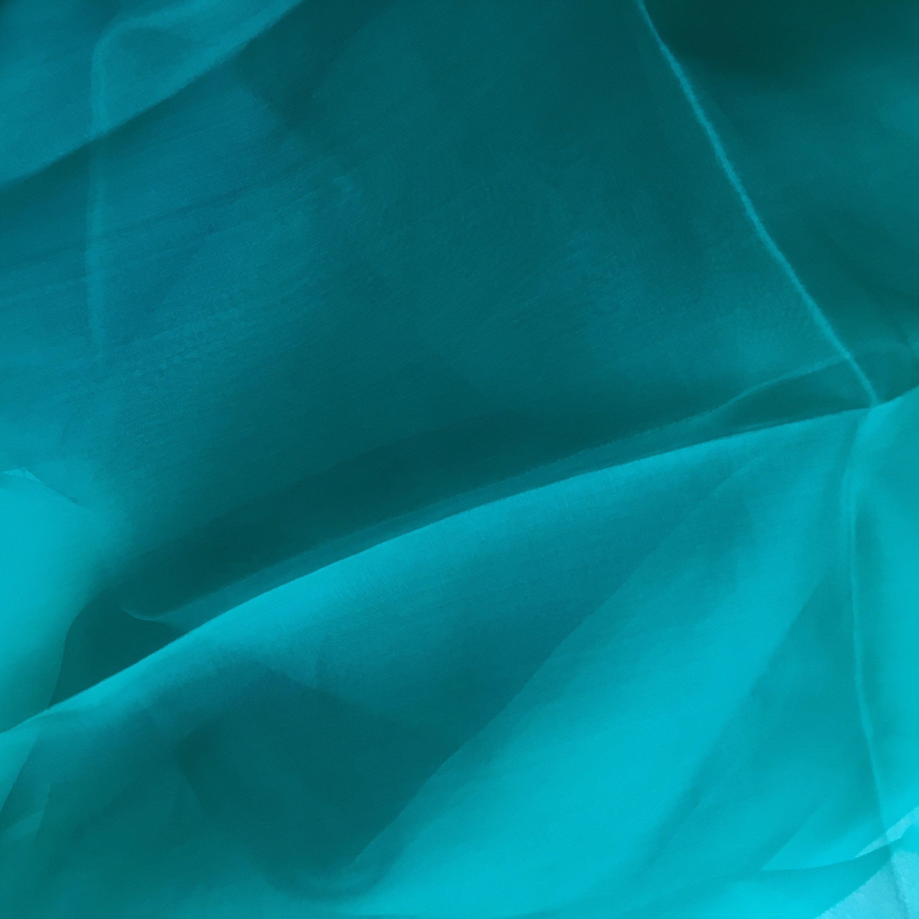 Jade Silk Organza — lightweight, sheer and smooth with a low-sheen finish, 100% silk, 137cm wide